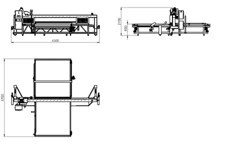 Gluestream equipment. cutting-saw-machine-sandwich-layout